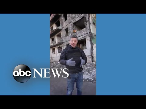 Ian Pannell reports from site of suspected Russian missile attack