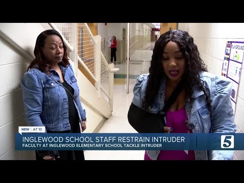 Inglewood Elementary School staff tackle intruder: 'he was just wild'