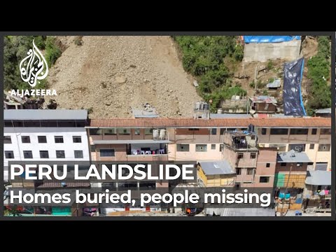 Landslide in northern Peru buries dozens of homes