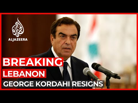 Lebanon-Saudi Arabia tension Lebanese information minister resigns