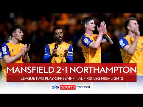 Mansfield hold on to edge Northampton in first leg | Mansfield 2-1 Northampton | L2 highlights!