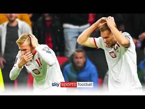 Match suspended after Albania fans throw bottles at Poland players during goal celebration