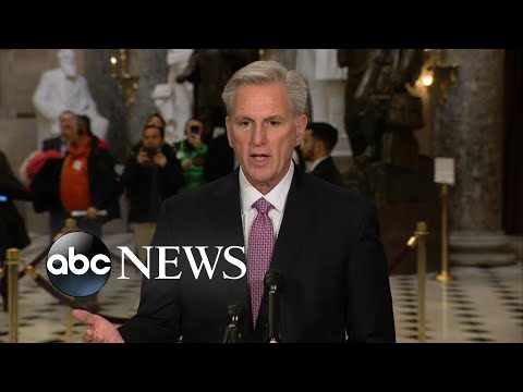 McCarthy delivers remarks on ousting Omar from committee