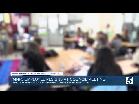 Metro Nashville Public Schools employee resigns during council meeting due to low salary