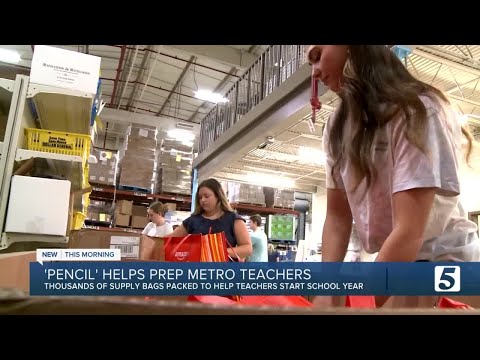 PENCIL kicks off new school year with supplies and pep rally for teachers