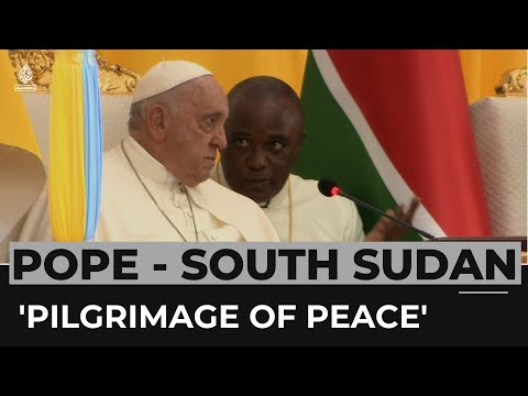 Pope urges peace on visit to South Sudan, day after violence kills 27