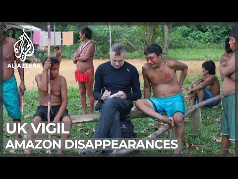 UK vigil held over missing men in Amazon