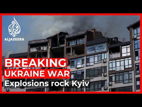 Ukraine war: Explosions rock Kyiv central district