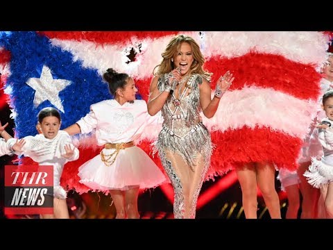 All the Political Moments During Jennifer Lopez & Shakira's Super Bowl Halftime Show | THR News