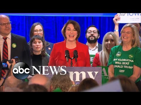 Amy Klobuchar addresses supporters in Iowa | ABC News