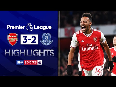 Aubameyang scores brace in five-goal thriller ✨| Arsenal 3-2 Everton | EPL Highlights
