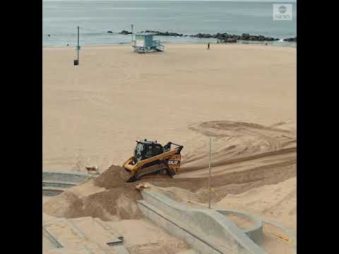 Authorities fill skate park in Venice Beach with sand to prevent gatherings amid COVID-19 | ABC News