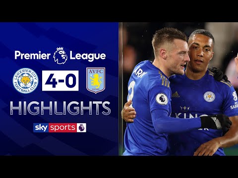 Barnes & Vardy hit braces as Leicester sink Villa | Leicester City 4-0 Aston Villa | EPL Highlights