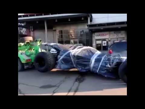 Batmobile towed by police in Moscow | ABC News
