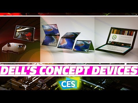 Dell's New Concept Devices – Folding, Dual-Screen, and Handheld Gaming Devices