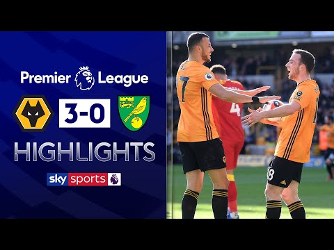 Diogo Jota continues good form with a double! | Wolves 3-0 Norwich | EPL Highlights
