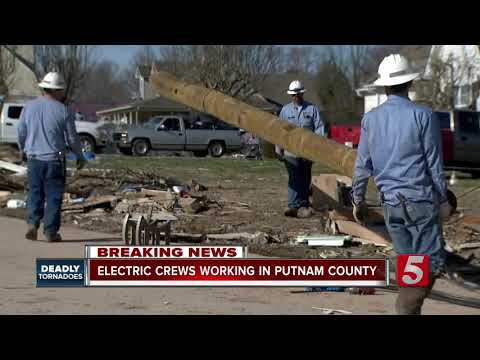 Electric crews continue work in Putnam County