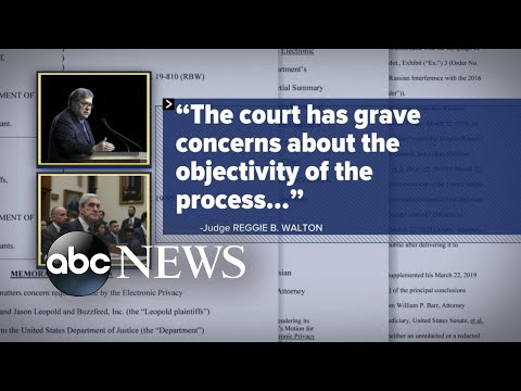 Federal judge criticizes attorney general’s handling of Mueller report