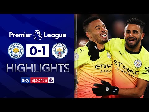 Gabriel Jesus scores shortly after Aguero's penalty miss | Leicester 0-1 Man City | EPL Highlights
