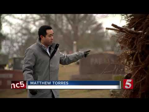 Headstones at Lawrenceburg cemetery damaged in EF-1 tornado