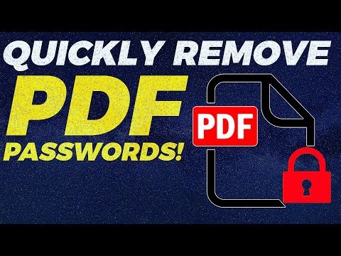 How to Remove Password From PDF Files