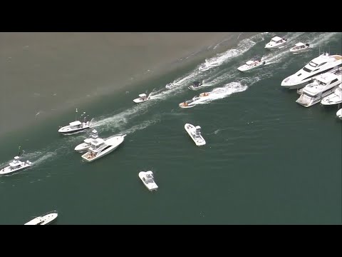 Hundreds turn out for President Trump boat parade in South Florida