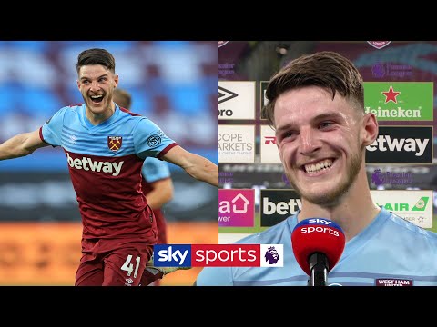 "In the warm up I scored TWO bangers!" | Declan Rice reacts to his incredible long range goal
