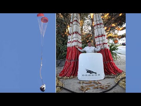 Local fisherman catches SpaceX in-flight abort test parachutes