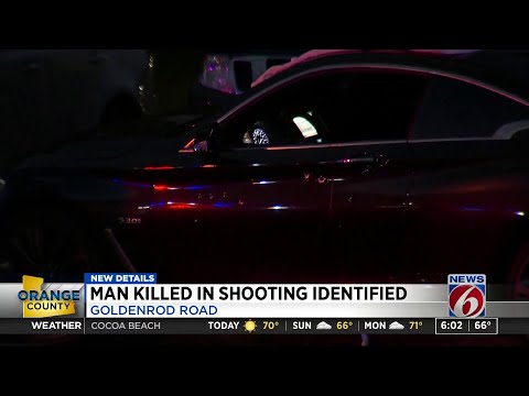 Man killed in shooting identified