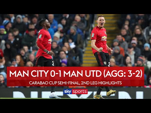 Man Utd win in vain as City through to final | Man City 0-1 Man Utd | Carabao Cup Highlights