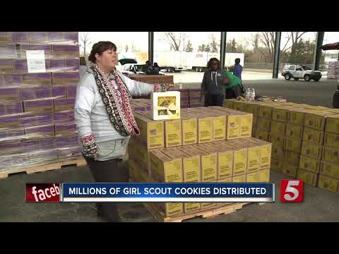 Millions of Girl Scout cookies distributed