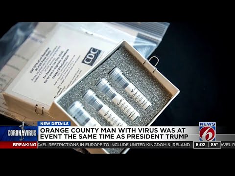 Orange County man with virus was at event the same time as President Trump