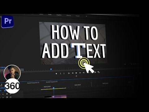 Premiere Pro: How to Add Text to Your Videos | Super Easy Ways to Stylise Text in Videos