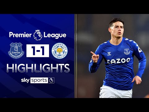 Rodriguez scores STUNNER in thrilling draw! | Everton 1-1 Leicester City | Premier League Highlights