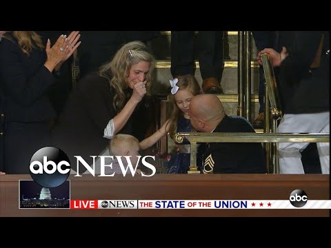 Sergeant surprises family at State of the Union | ABC News
