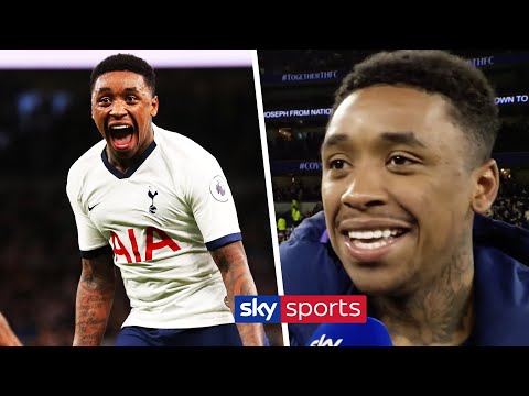 Steven Bergwijn reacts to scoring on his Tottenham debut! | With Heung-Min Son | Post Match