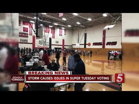 Storm causes issues during Super Tues.