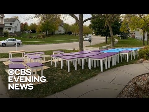 Teacher makes thousands of desks for students