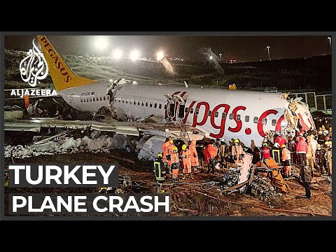 Three dead, many injured as plane skids off Istanbul runway