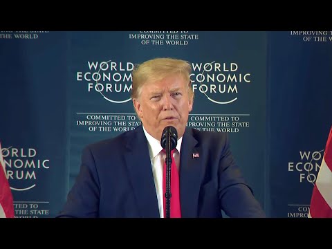 Trump talks impeachment before leaving Davos